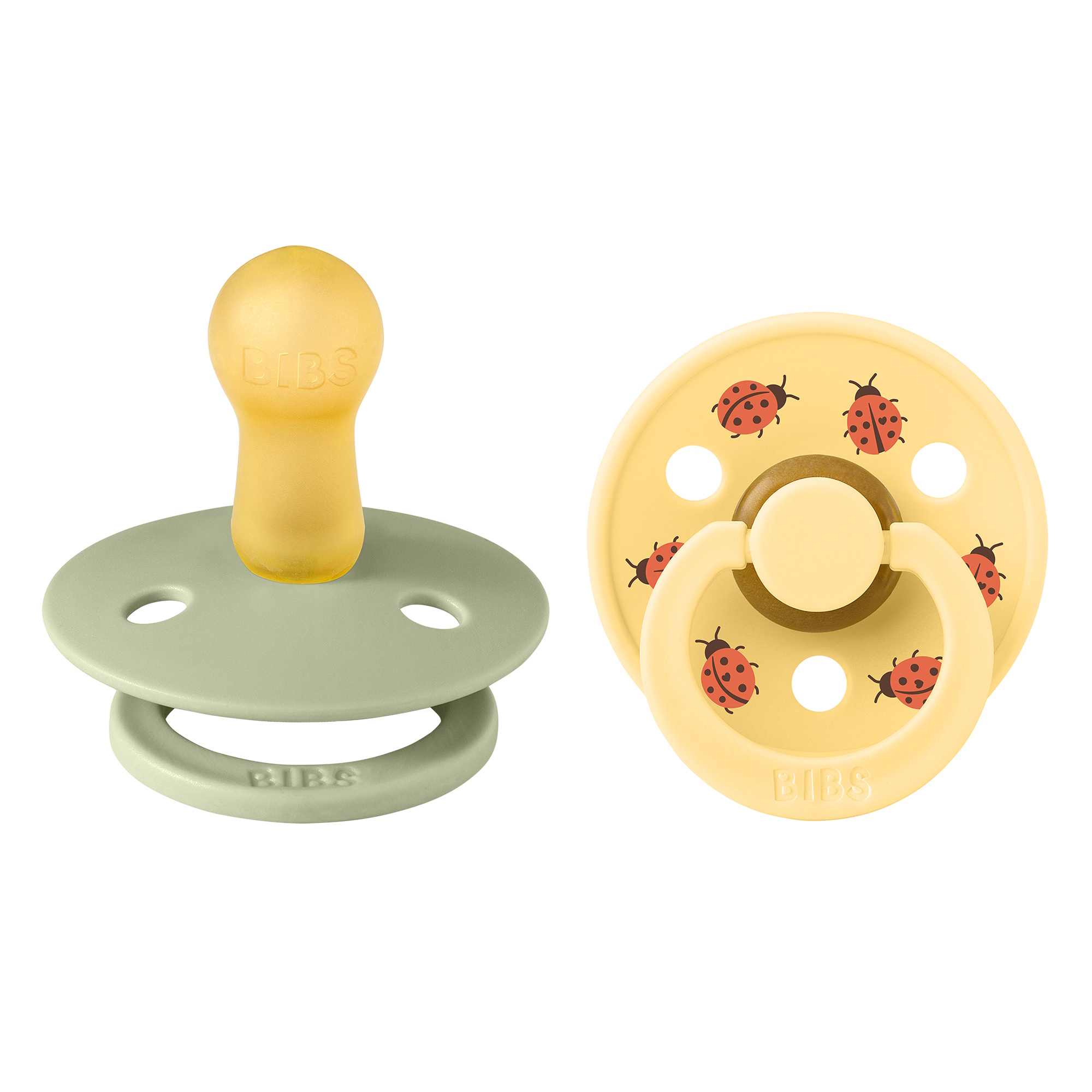 BIBS Pacifier Studio Colour 2-pak Ladybug Sage Mix Size 2