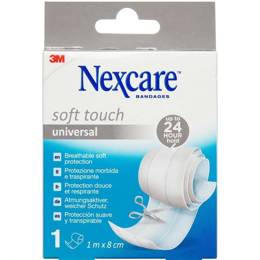 Nexcare Universal Soft Touch Plaster Hvid 1 m x 8 cm