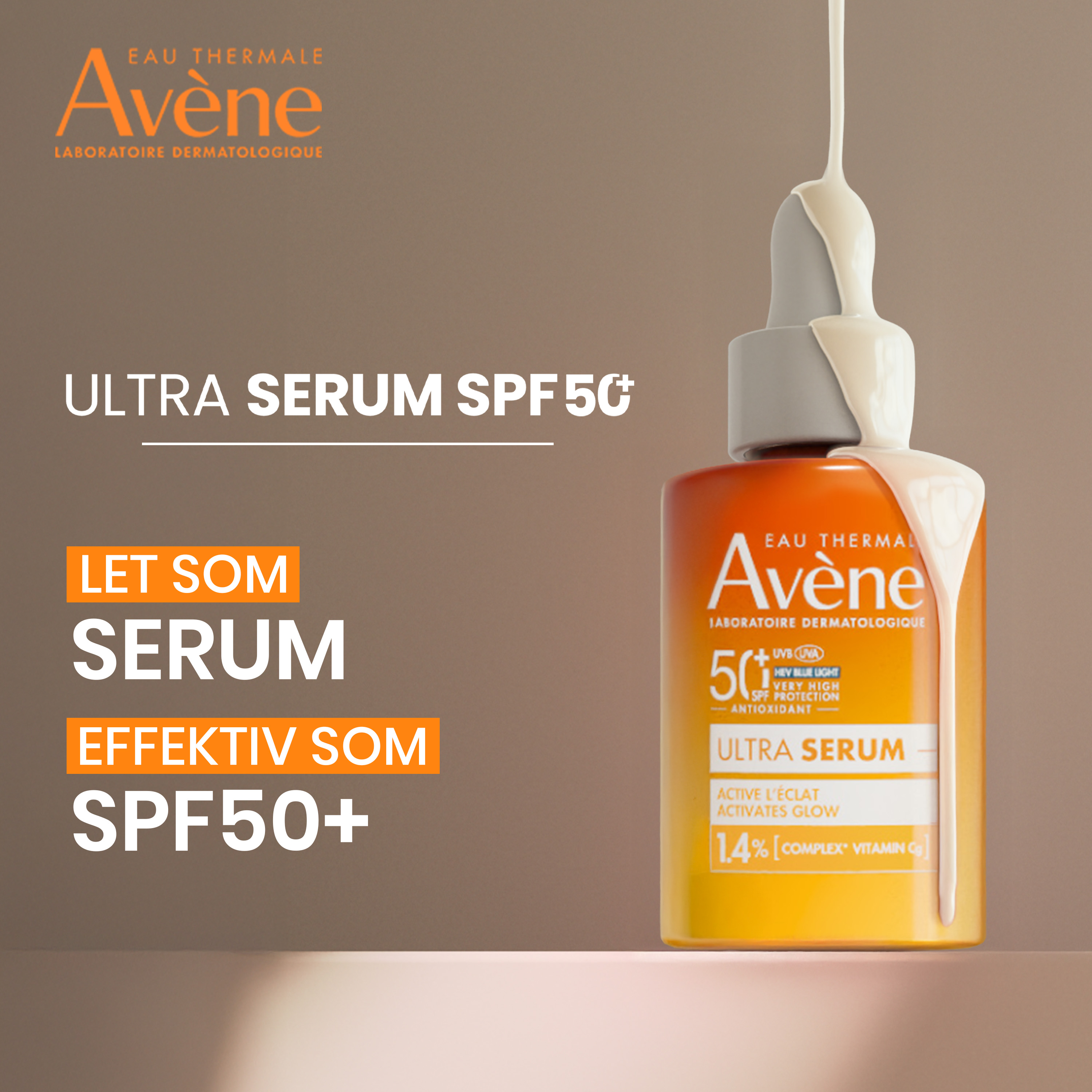 Avène Ultra Serum Activates Glow SPF50+