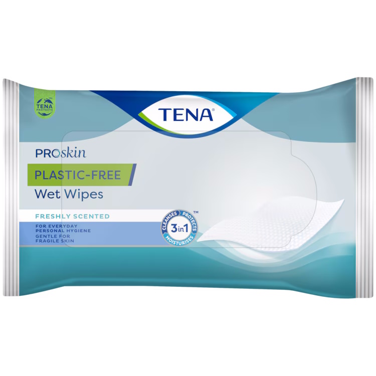 TENA Wet Wipes Plasticfree