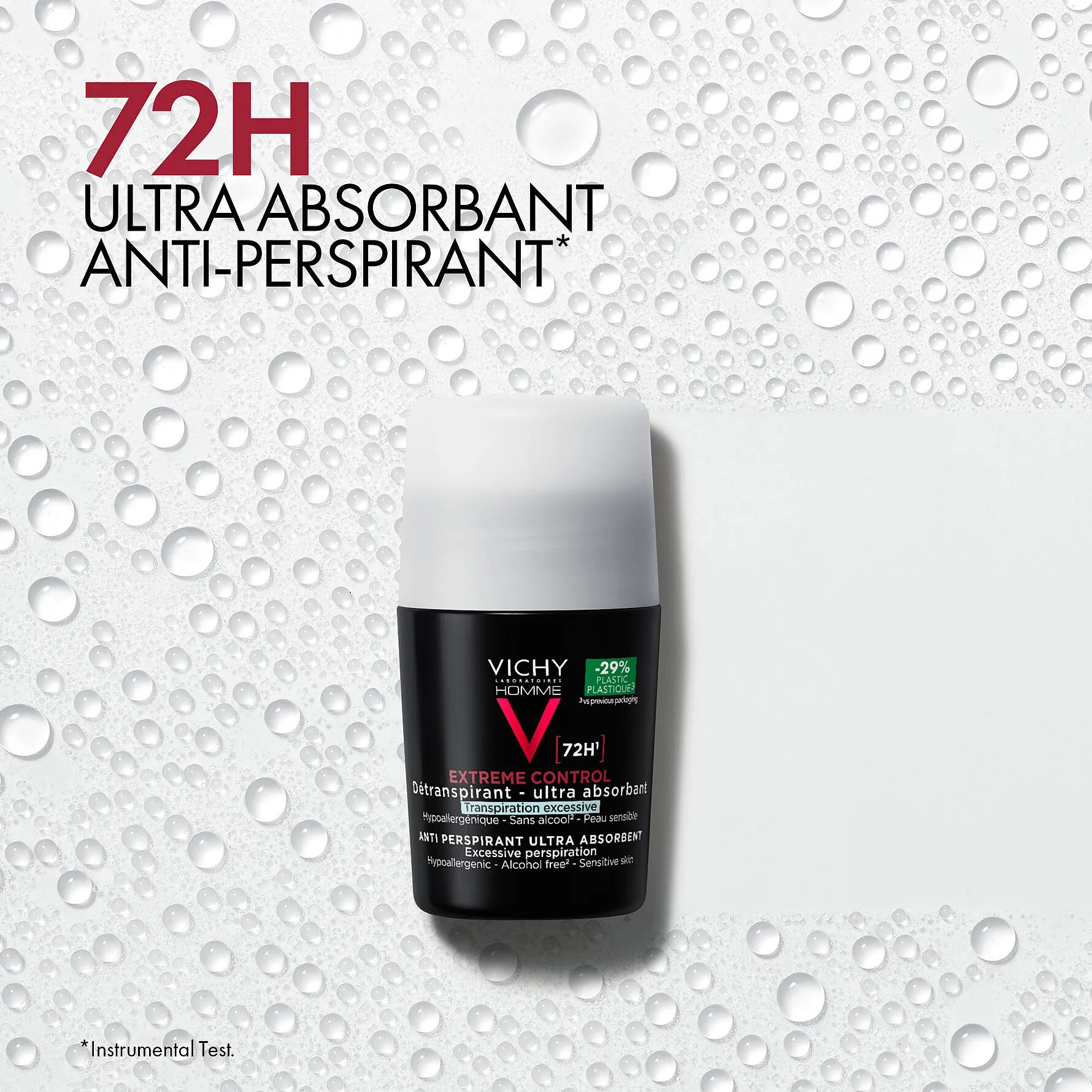 Vichy Homme Extreme Control Anti-Perspirant Roll-On
