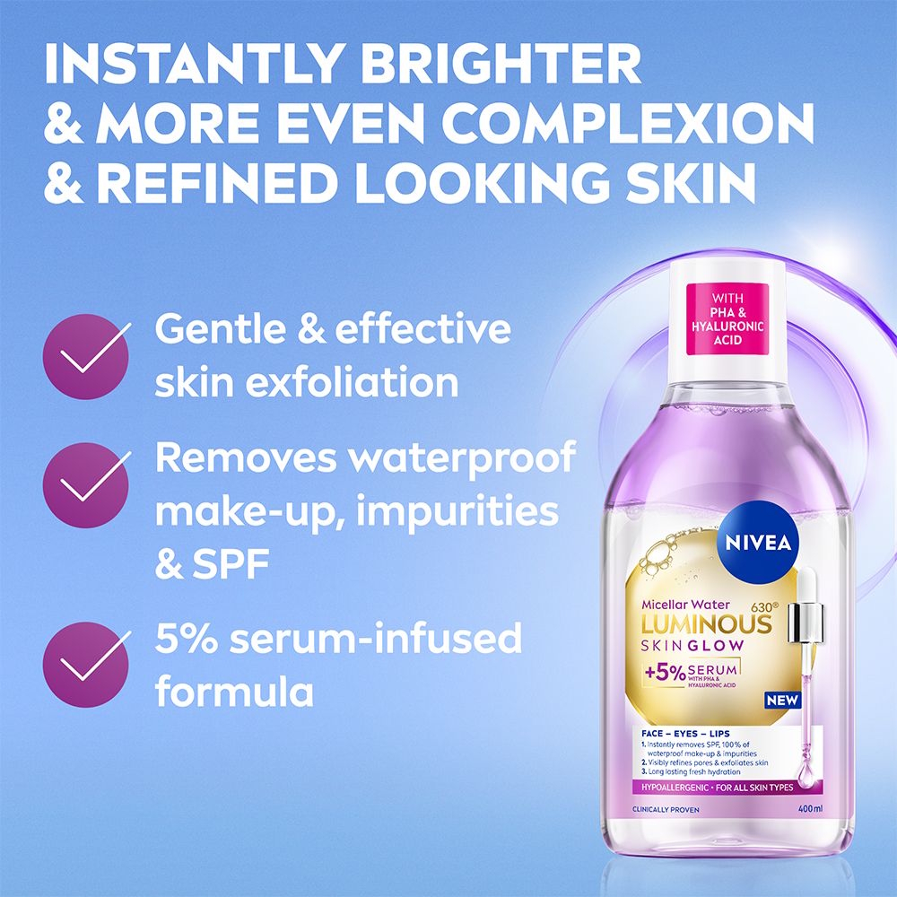 NIVEA Luminous630 Skin Glow Micellar Water