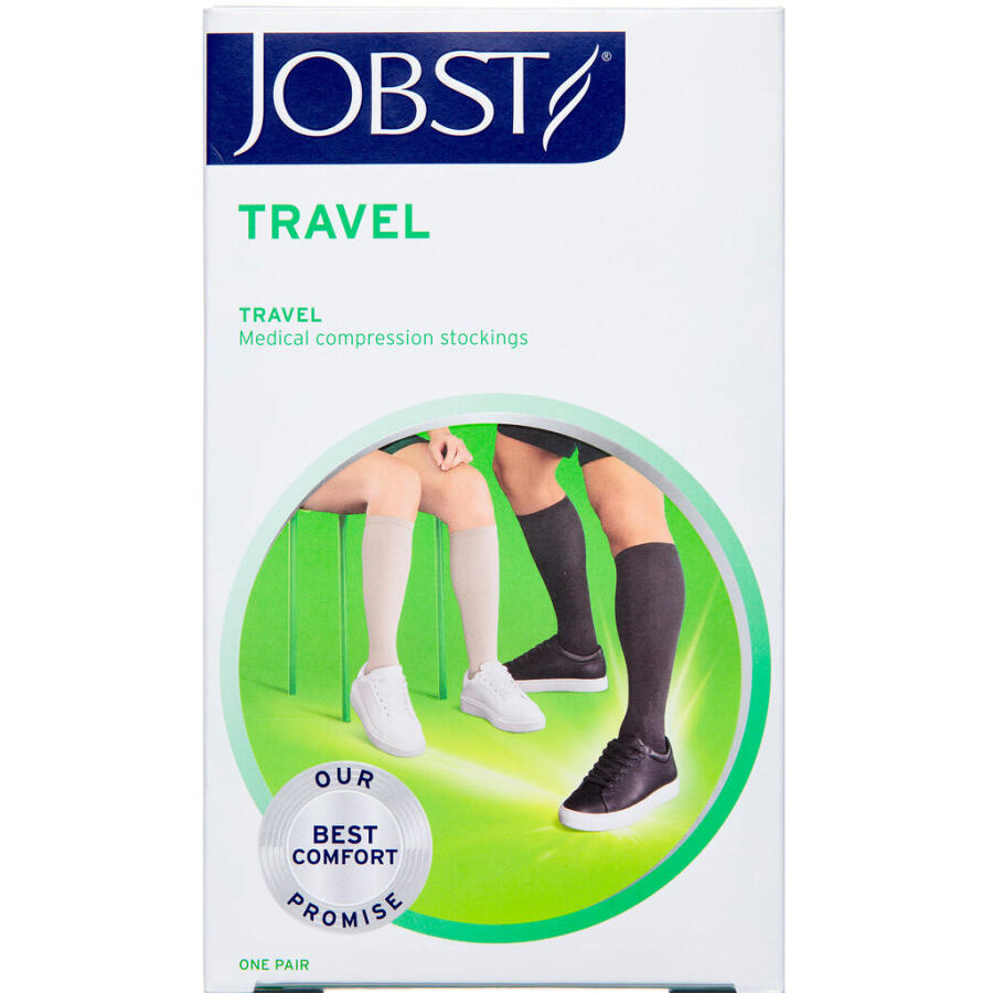 Jobst Travel Kompressionsstrømpe Black str. L