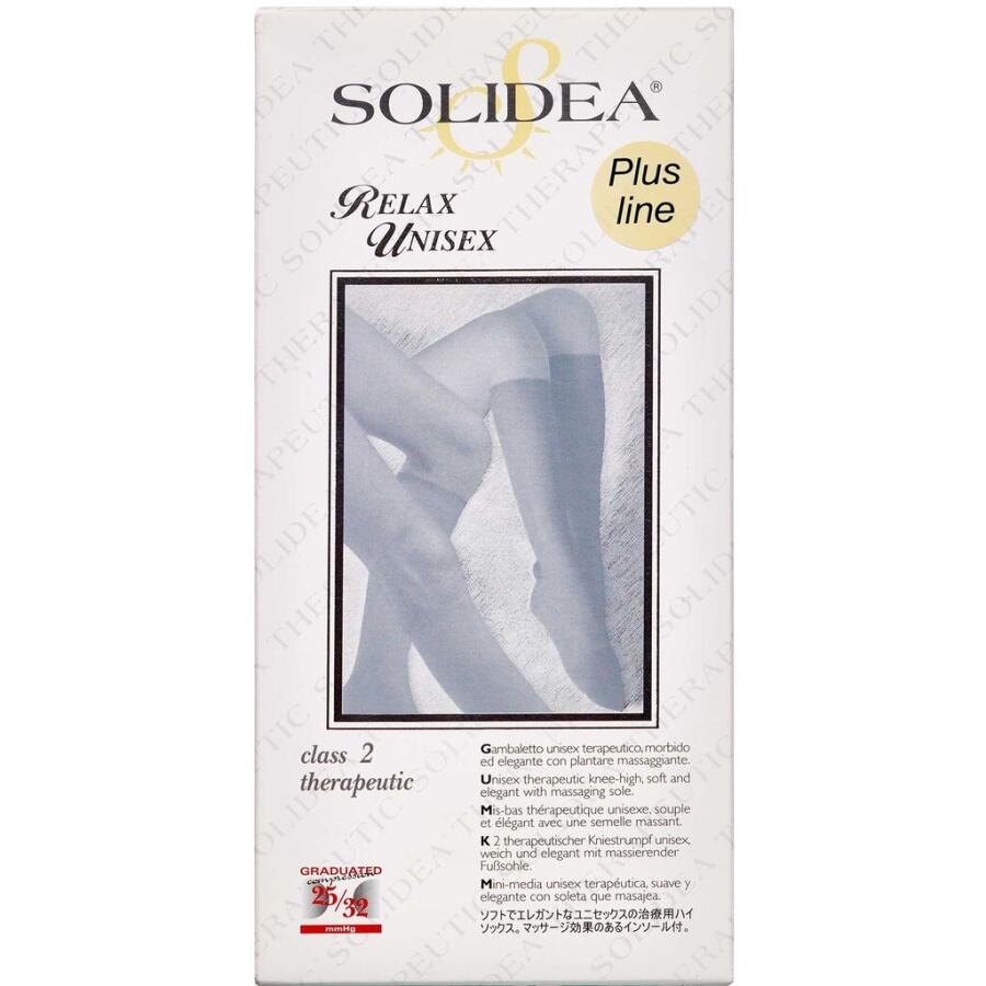 Solidea Knæstrømpe Relax Unisex Sort XX-Large