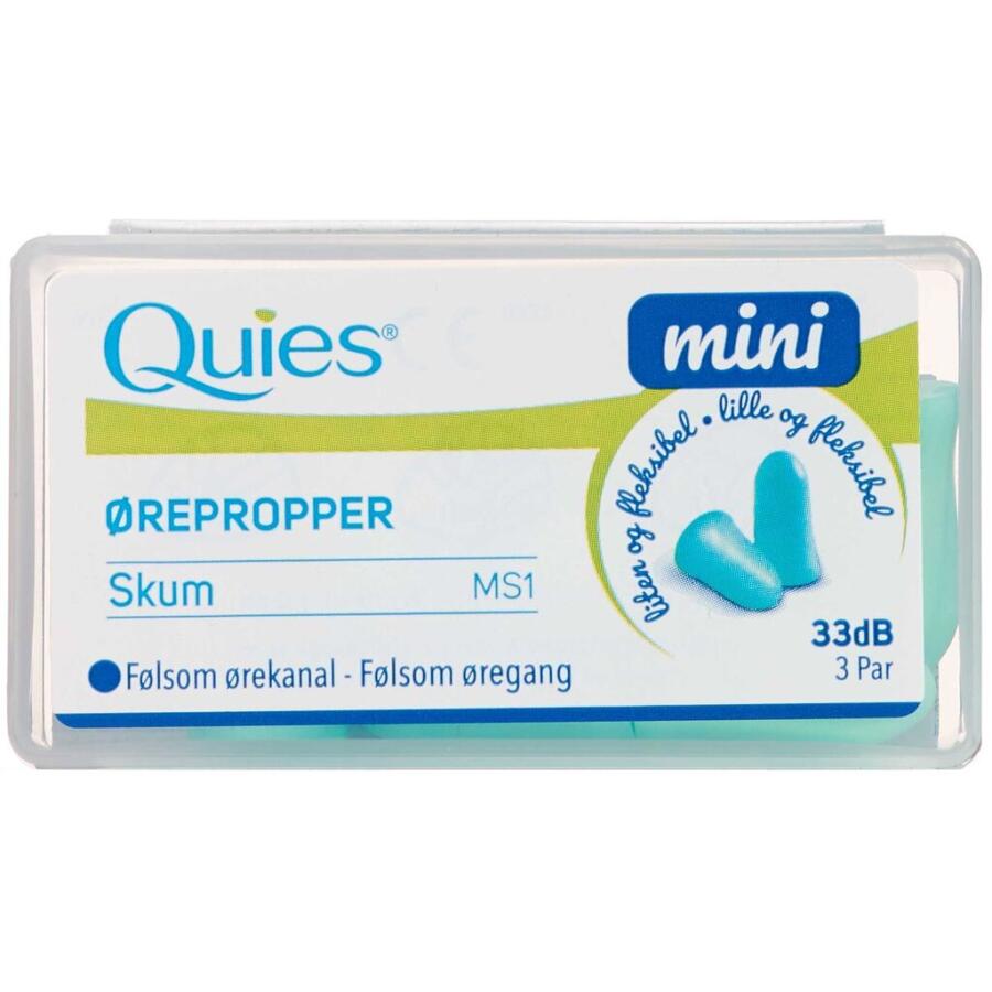 Quies Mini Ørepropper Skum