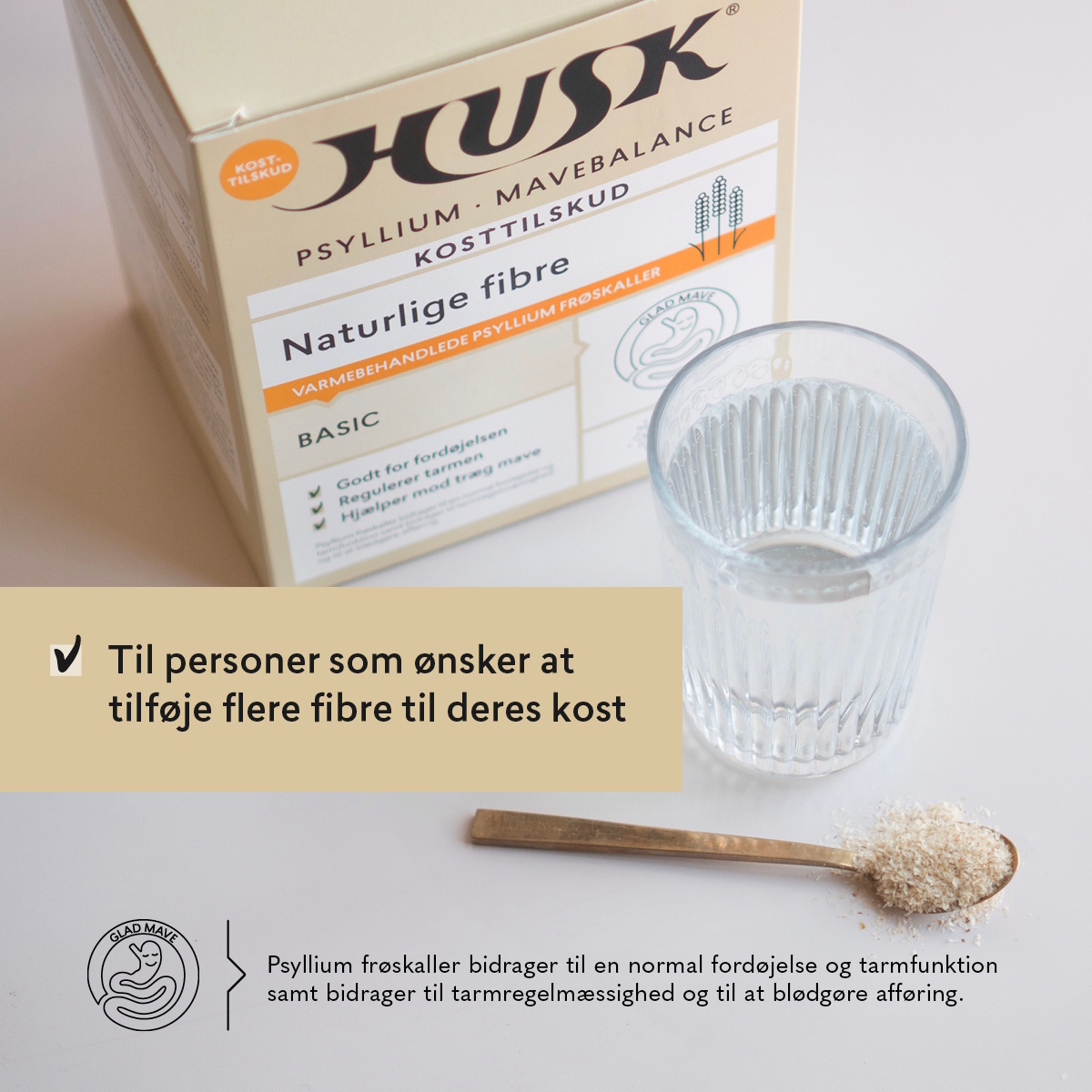 HUSK Psyllium Mavebalance pulver