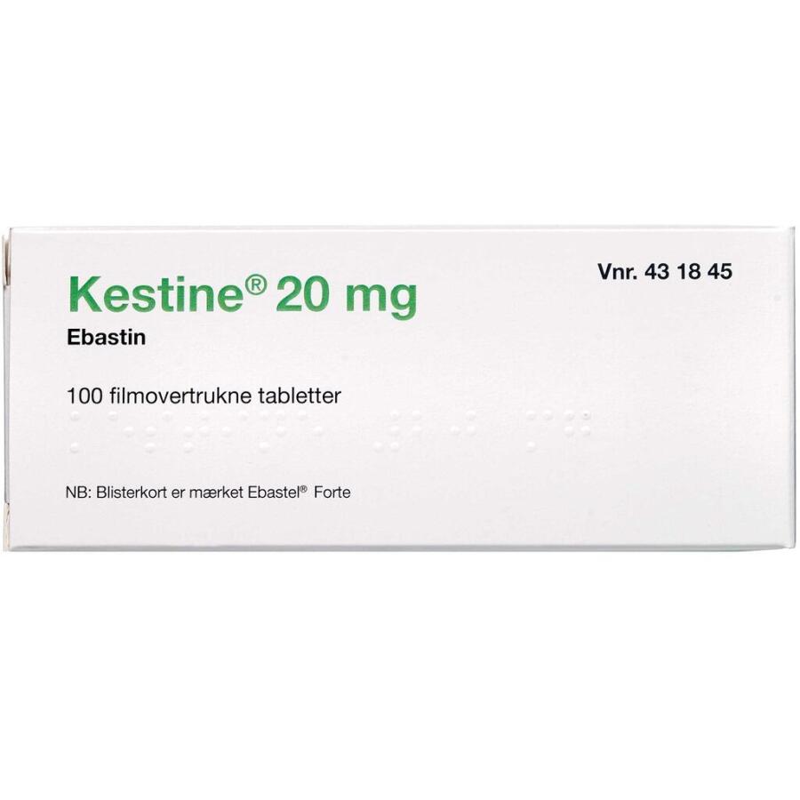 Kestine 20 mg 100 stk Filmovertrukne tabletter