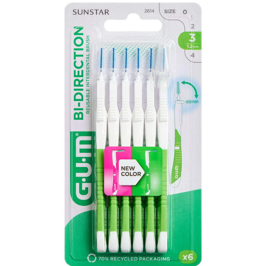 Gum Bi-direction Mellemrumsbørster 1,2 mm