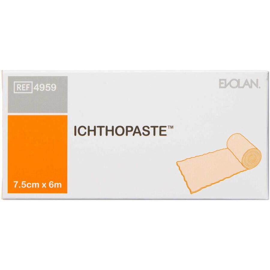 ICHTOPASTE Zinklimbandage 7,5 cm x 6 m