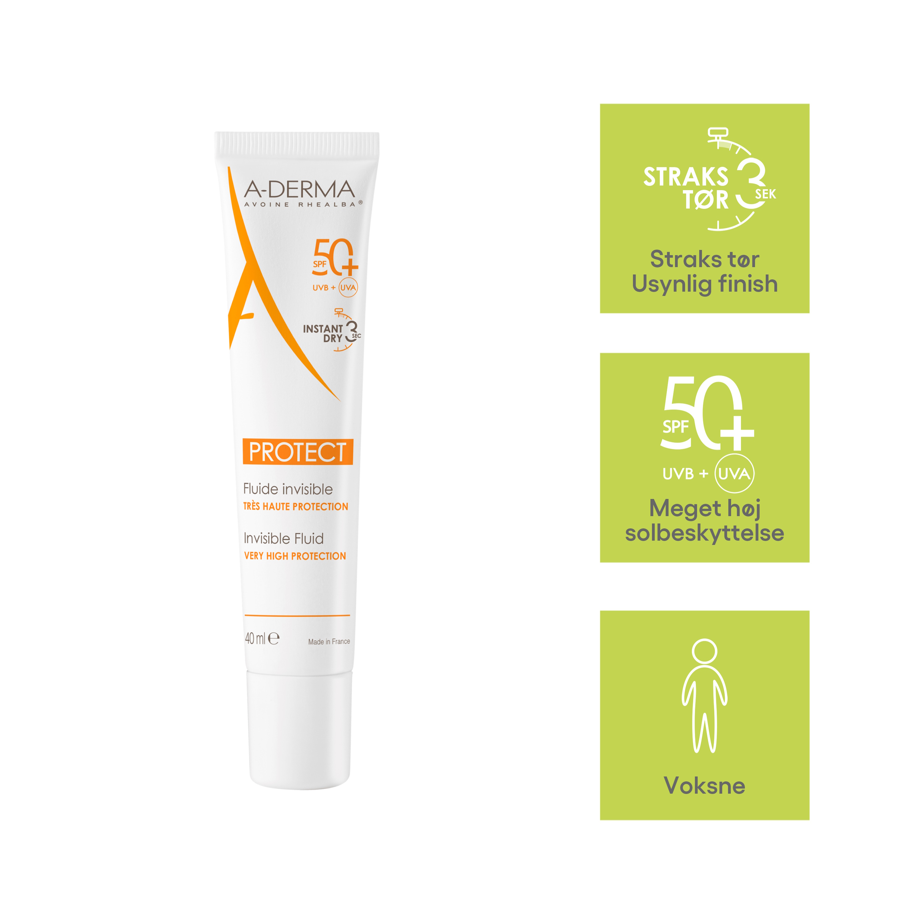 A-Derma Protect Invisible Fluid SPF50+