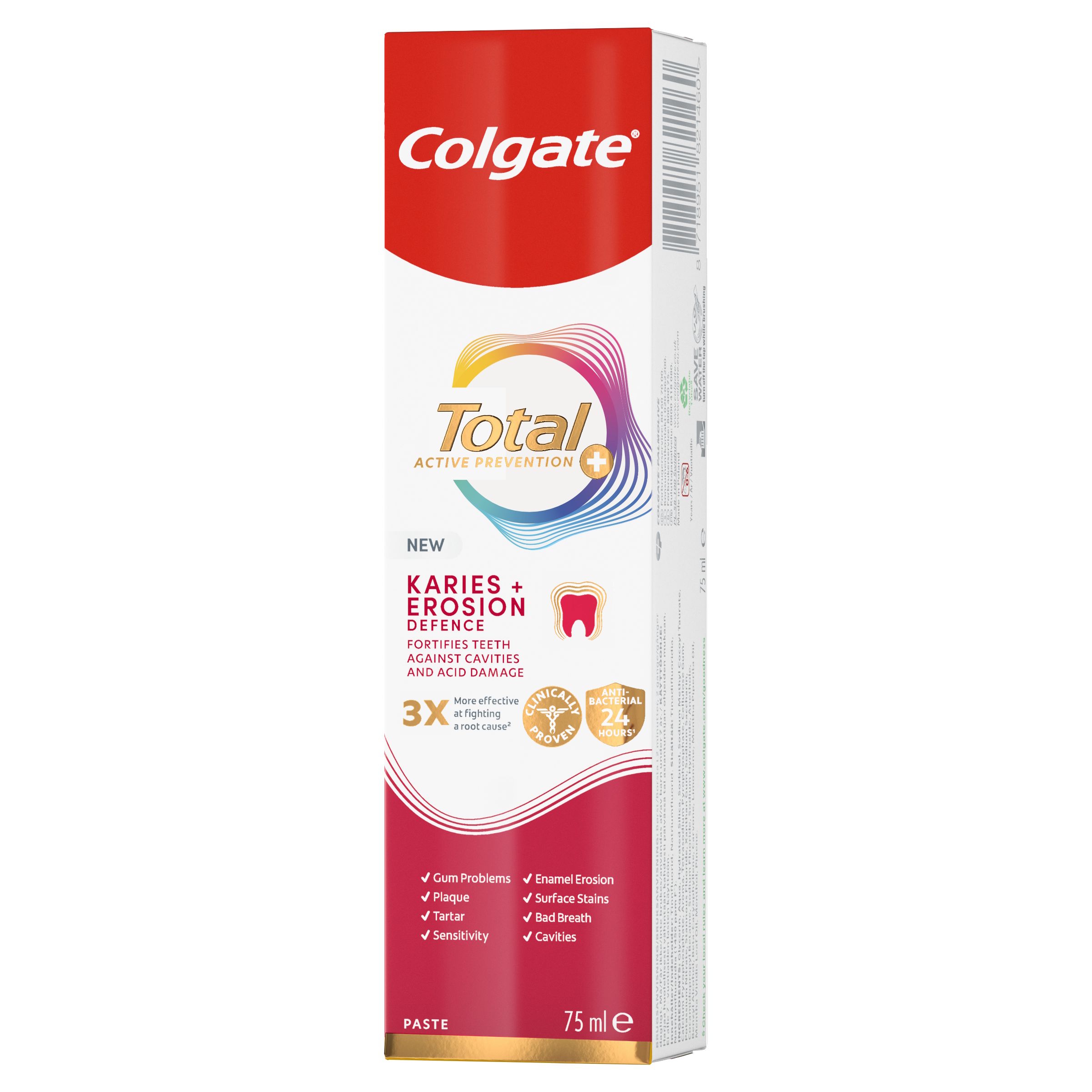 Colgate Tandpasta Total Active Prevention Karies + Erosion Defence 75 ml