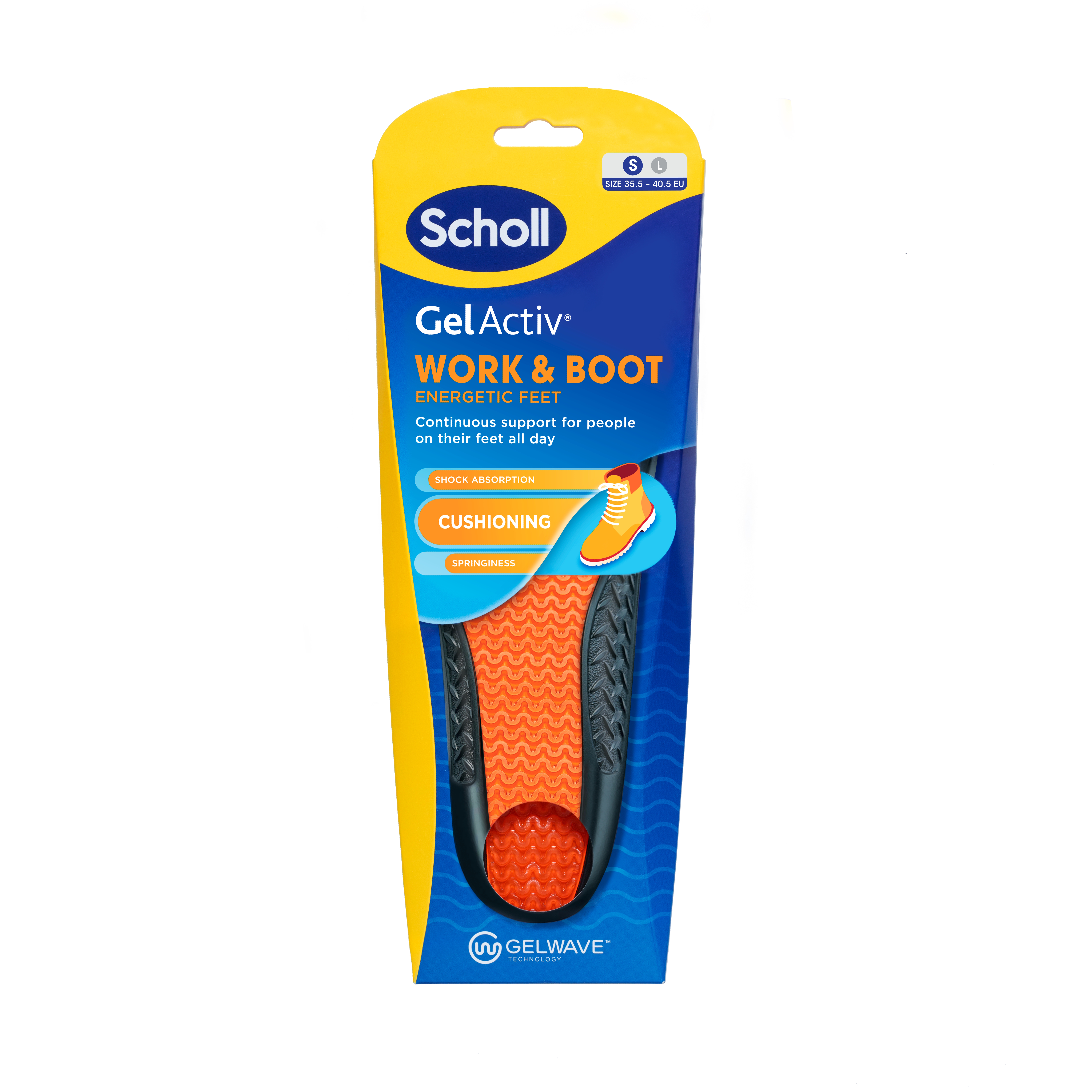 Scholl Gel Activ Insole Work & Boot Str. S