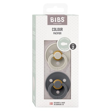 BIBS Colour 2-pak Sand/Iron Size 2