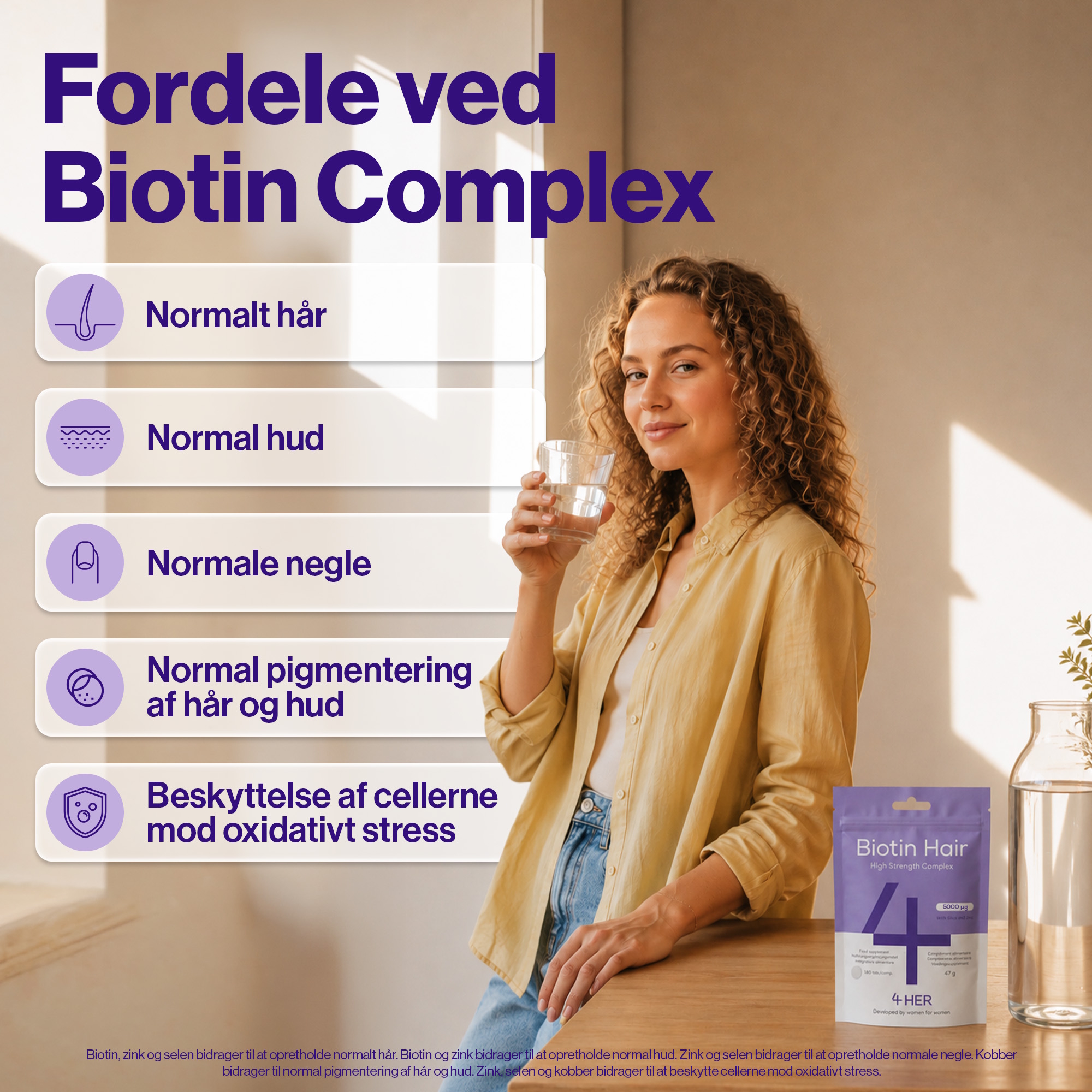 4 HER Biotin Hair bio tin & selen