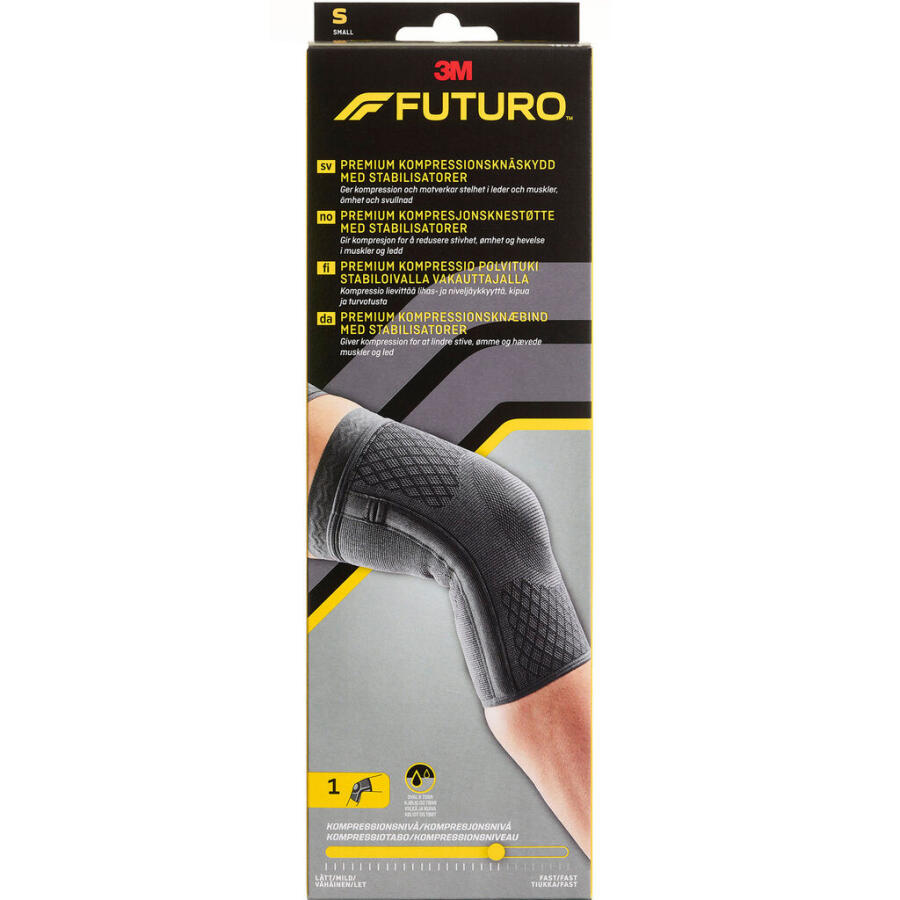 Futuro Premium Kompressionsknæbind med Stabilisatorer Str. S