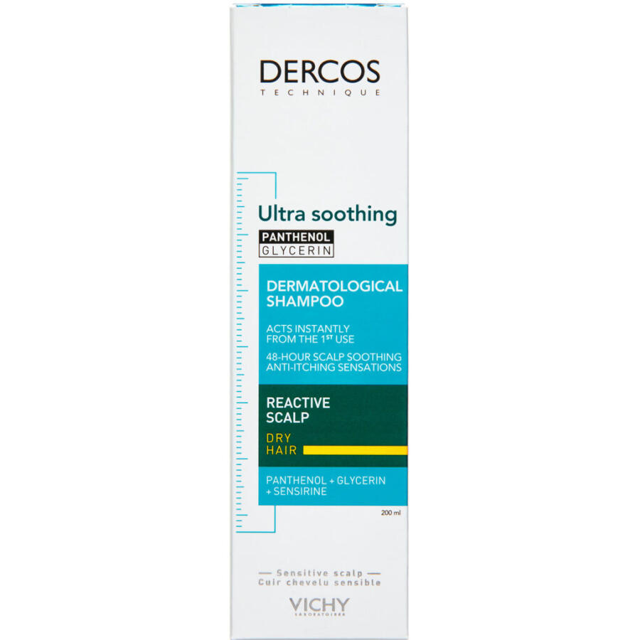 Vichy Dercos Ultra Soothing Shampoo Dry Hair