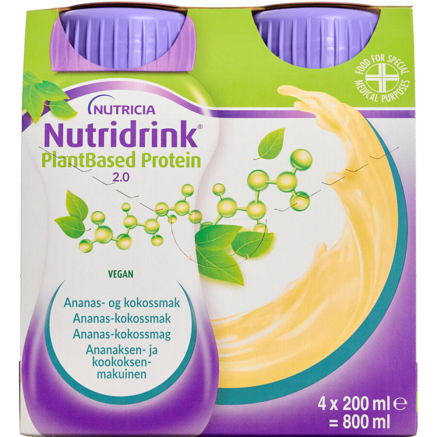 Nutridrink Plantebaseret Protein 2.0 Ananas-Kokos