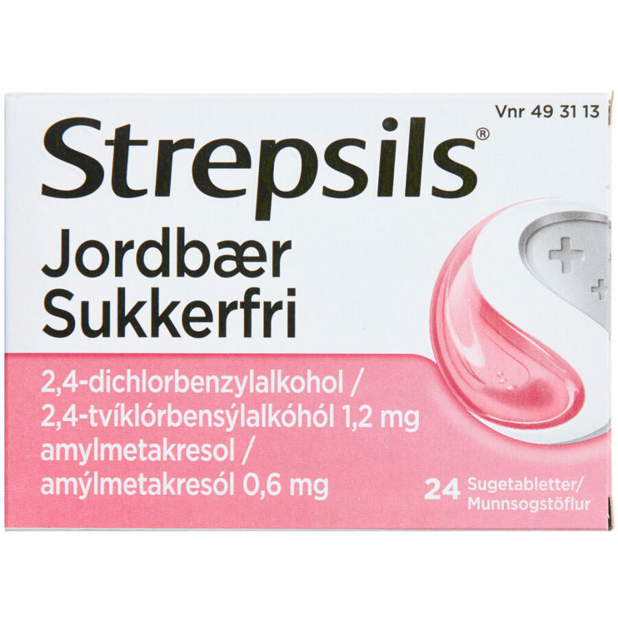 Strepsils Jordbær Sukkerfri