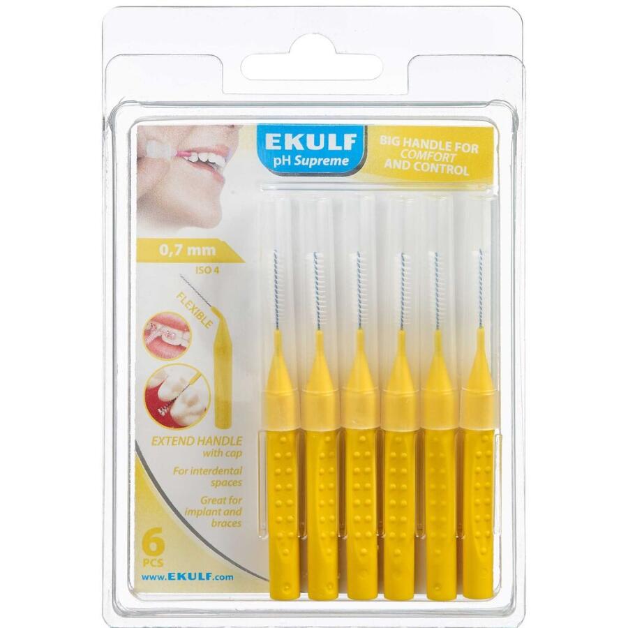 Ekulf PH Supreme Gul 0,7 mm Mellemrumsbørste