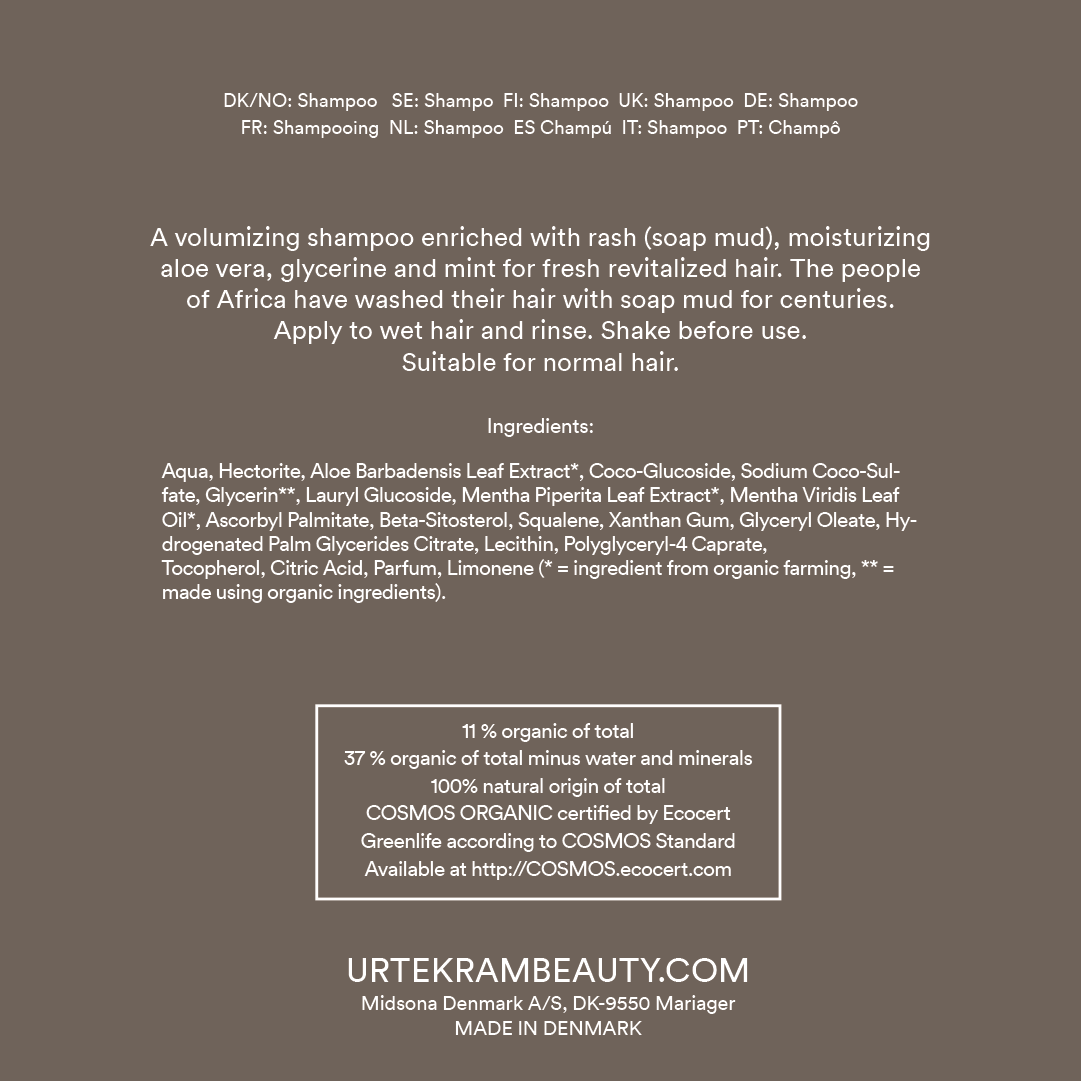 Urtekram Beauty Rasul Shampoo -Volume