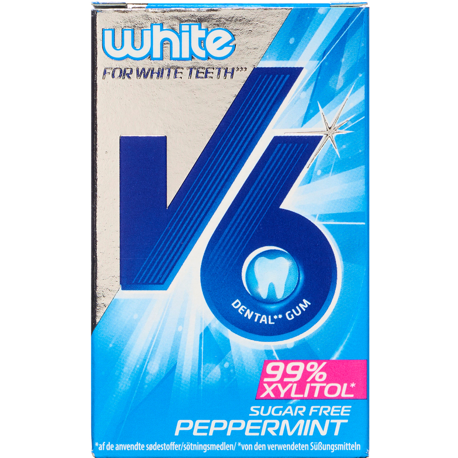 V6 White Peppermint Tyggegummi ØKOPAK