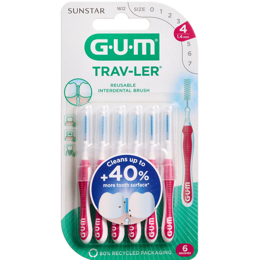 Gum Travler Mellemrumsbørste Nr. 1612 1,4 mm