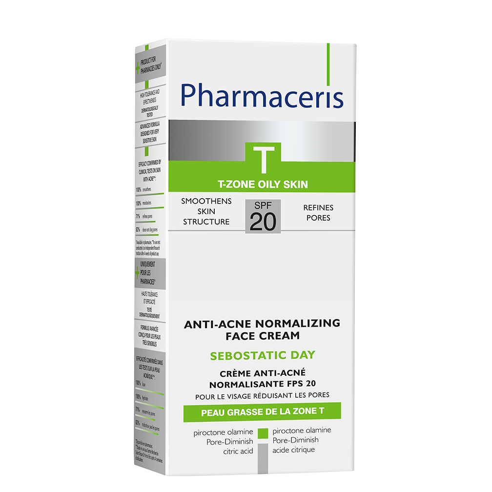 Pharmaceris T Sebostatic Day normaliserende og matterende anti-akne dagcreme SPF 20