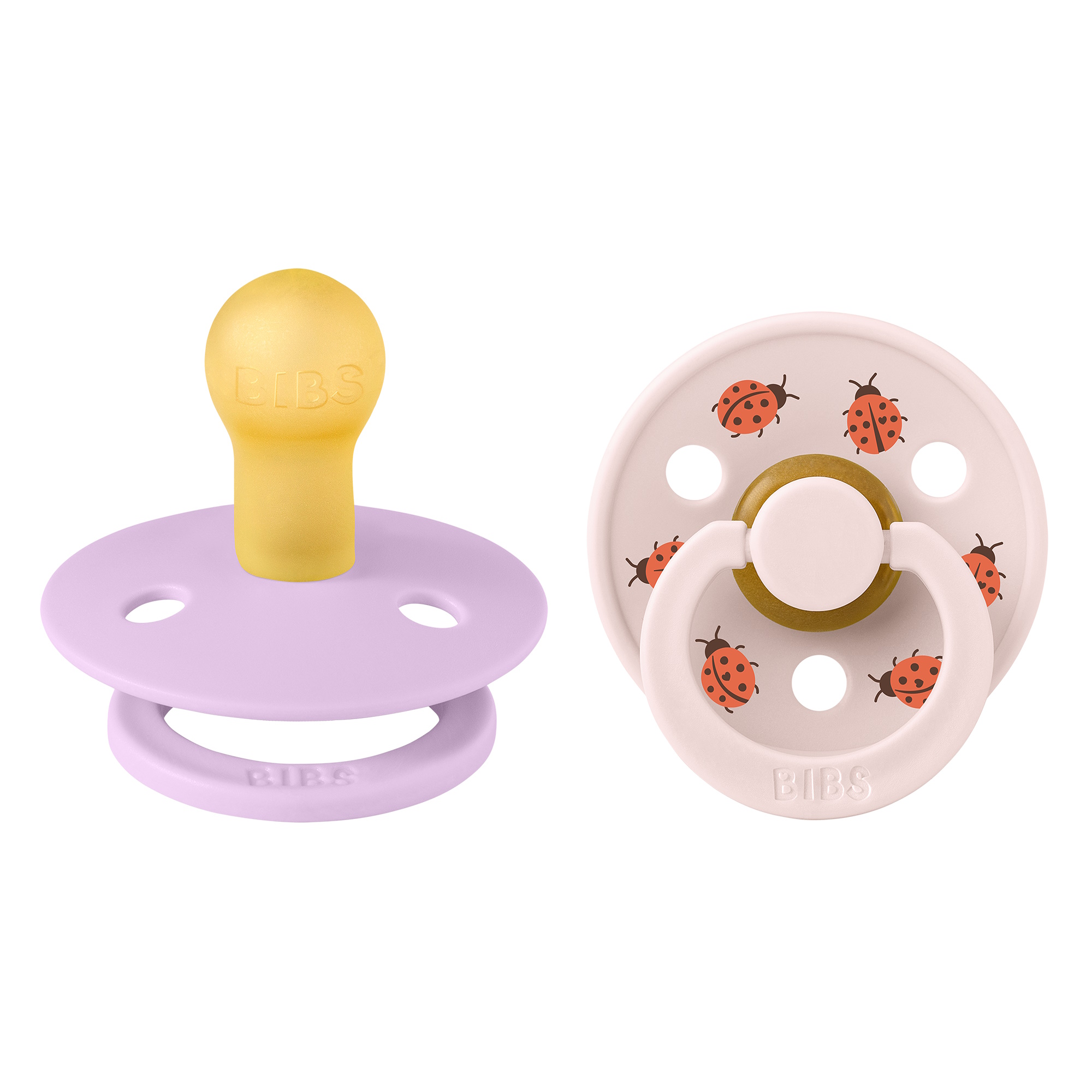 BIBS Pacifier Studio Colour 2-pak Ladybug Violet Mix Size 1