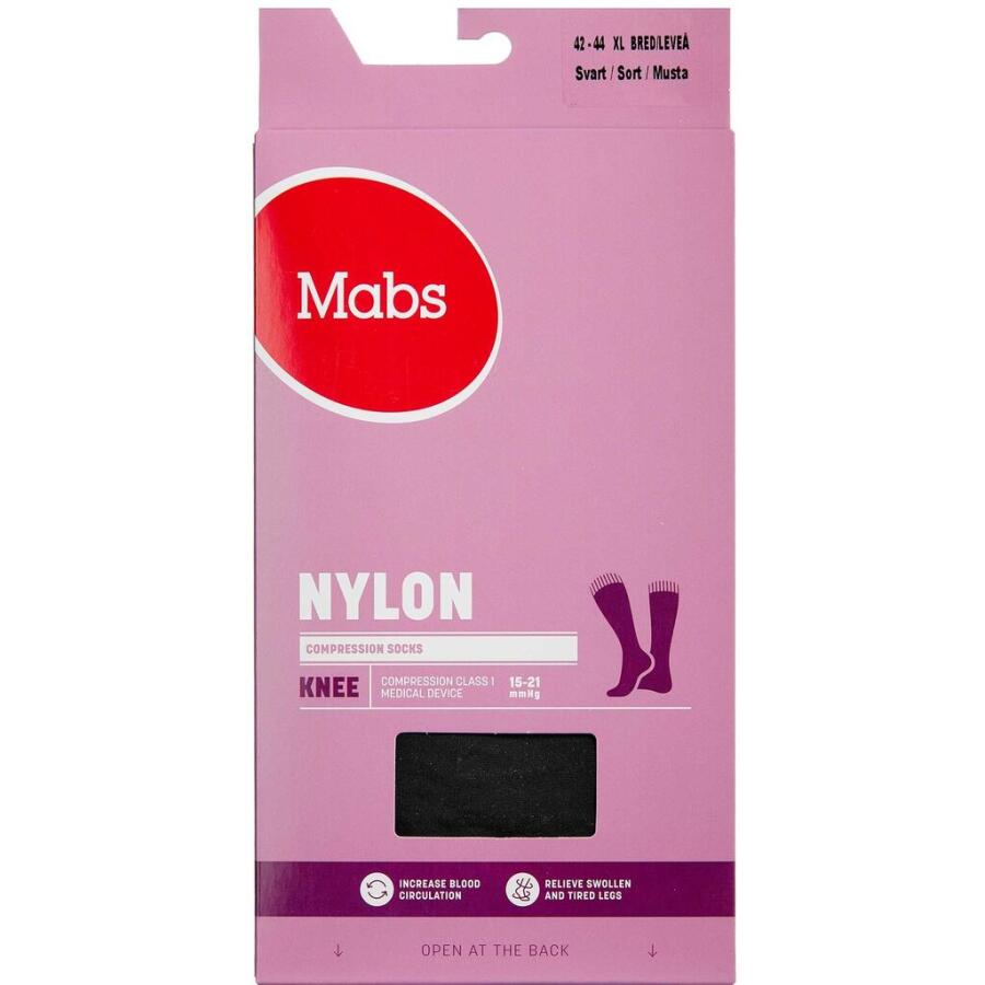 Mabs Nylon Cotton Knee Wide Black X-Large