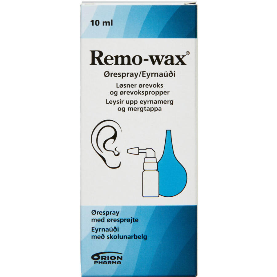 Remo-wax Ørespray med Øresprøjte
