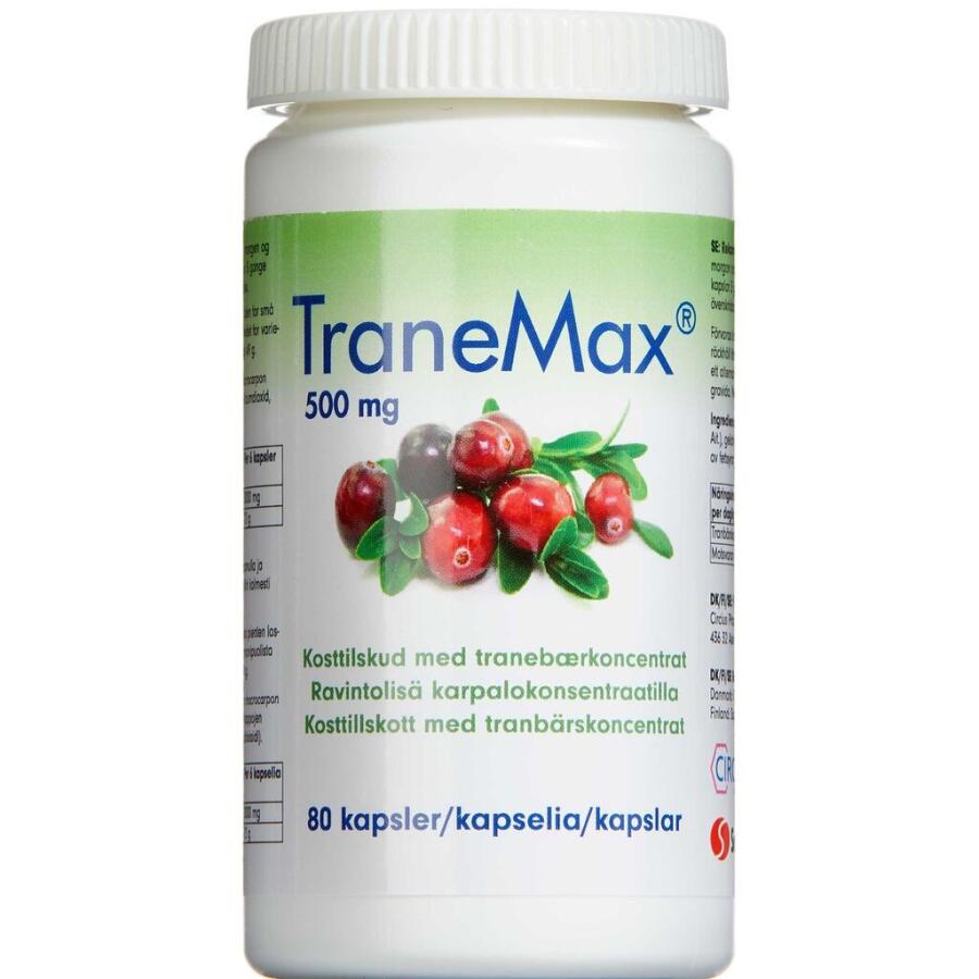 TraneMax Tranebær Ekstrakt 500mg