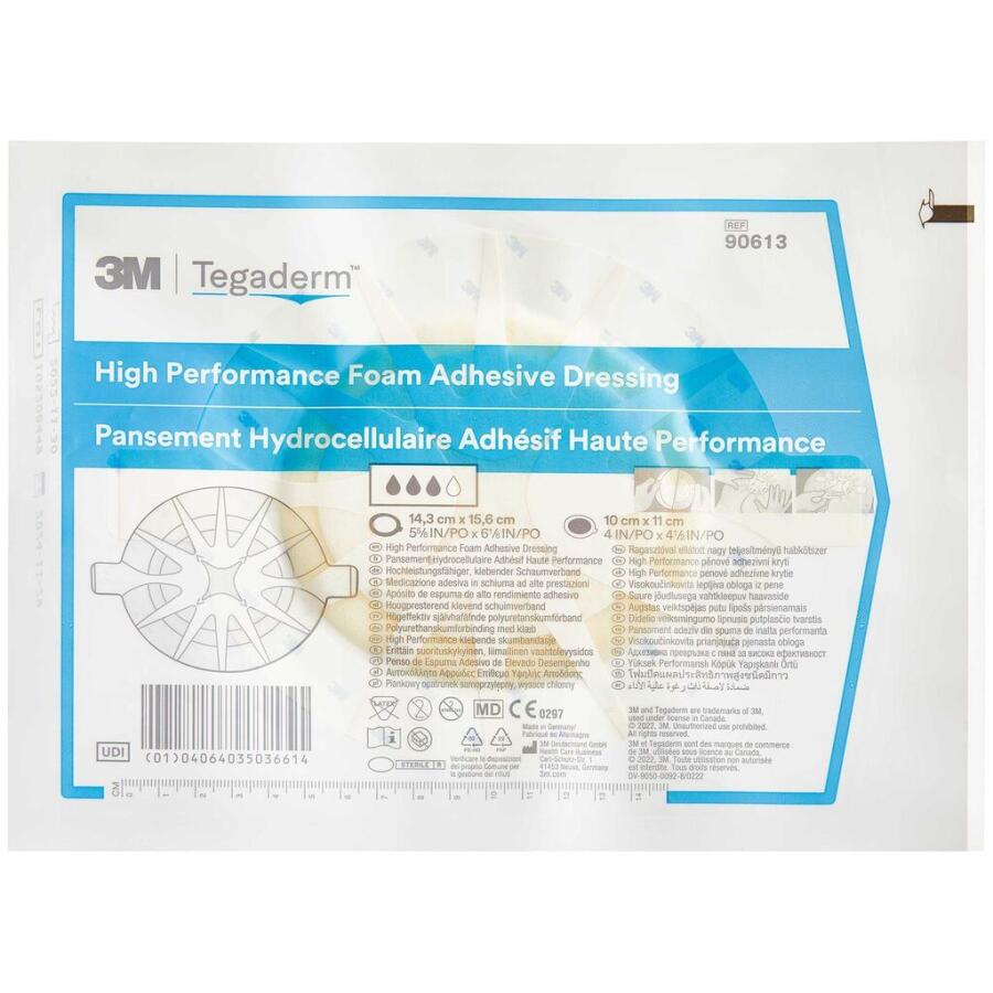 Tegaderm Foam Adhesive Oval 14,3 cm x 15,6 cm