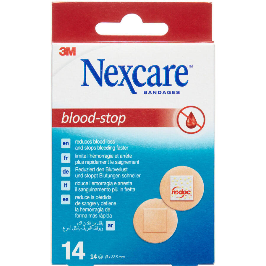 3M Nexcare Blood-Stop Runde Plastre