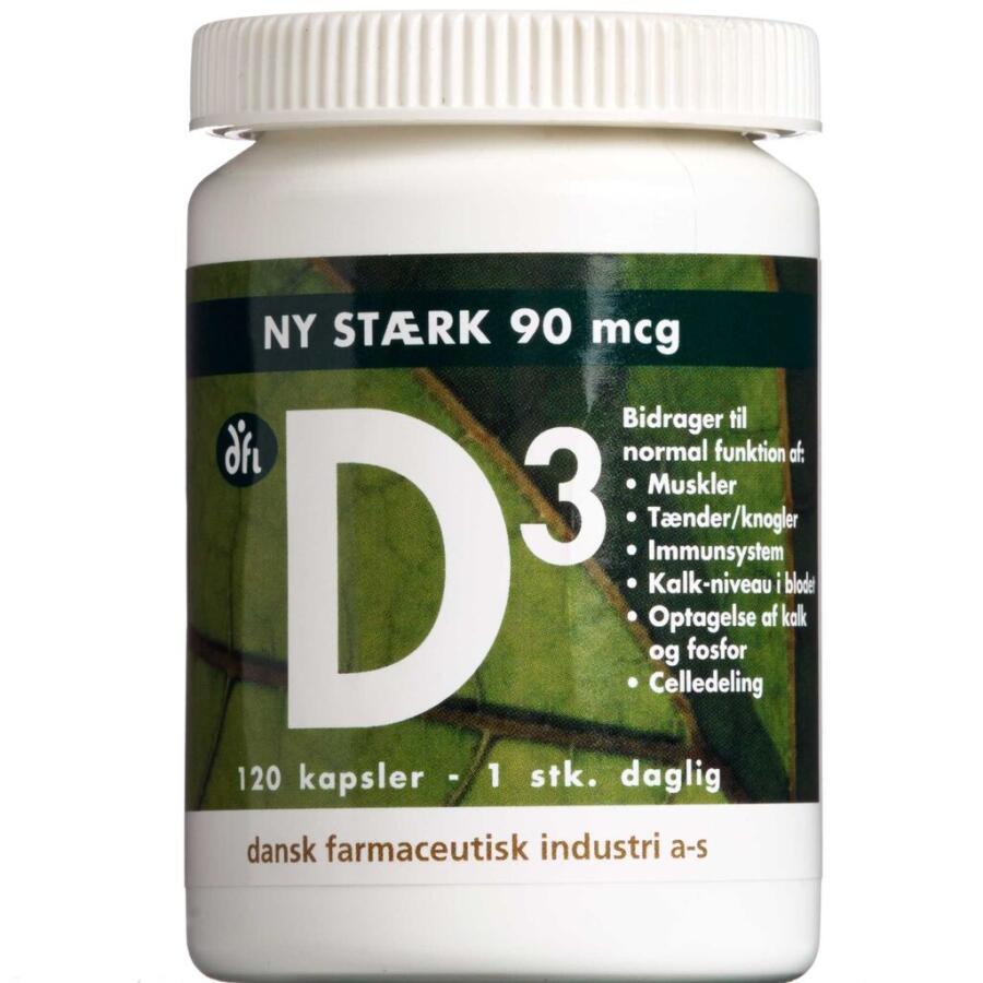 D3-vitamin Stærk Kapsler 90 mcg