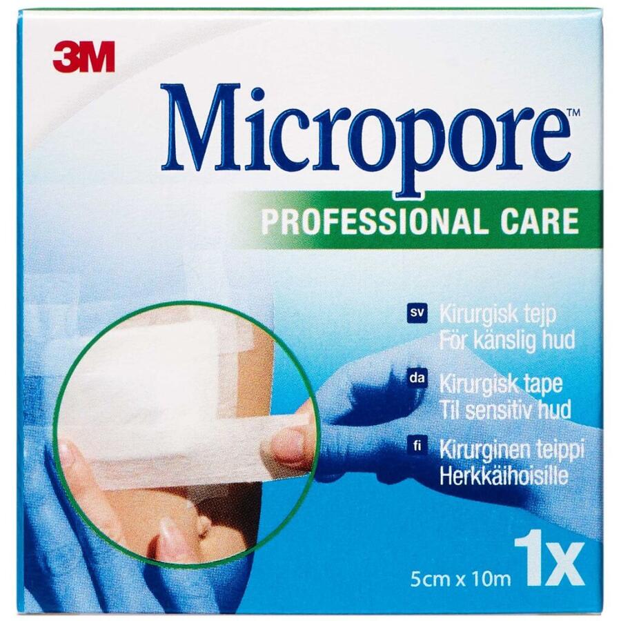 Micropore Sårplaster U/Dispenser 5 cm x 10 m