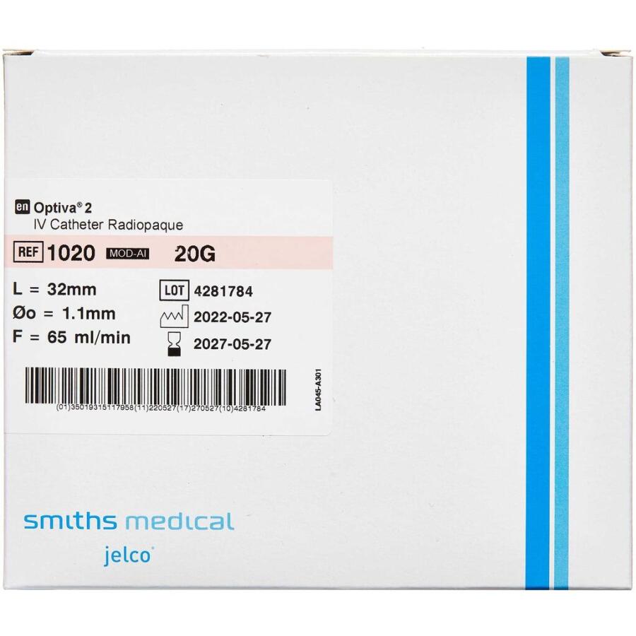 Optiva 2 infusionskanyle, rosa