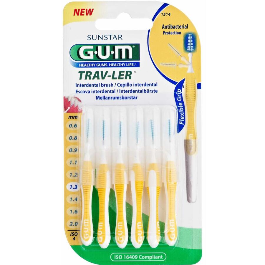 Gum Travler Mellemrumsbørste Nr. 1514 1,3 mm