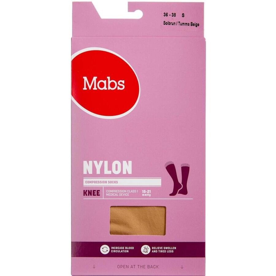 Mabs Nylon Knee Tan Small