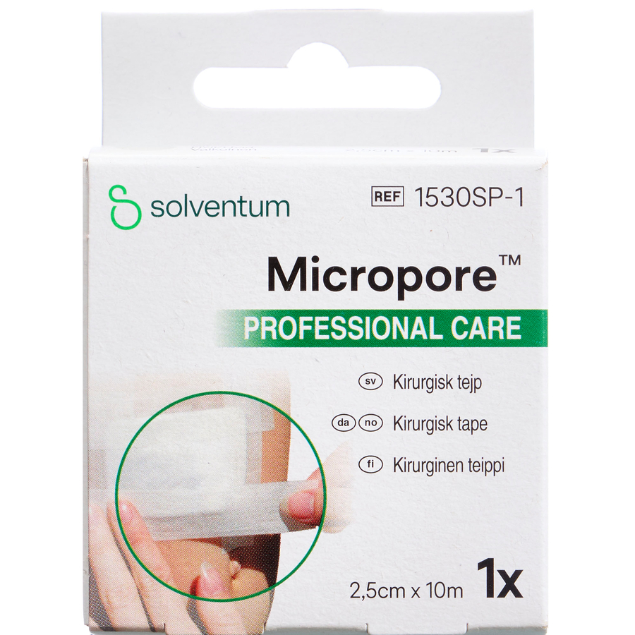 Micropore Tape Refill 2,5cmX10m Hvid
