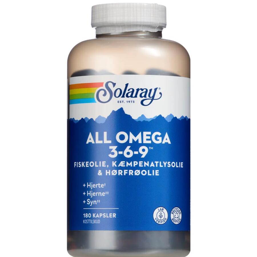 Solaray All Omega 3-6-9 Kapsler