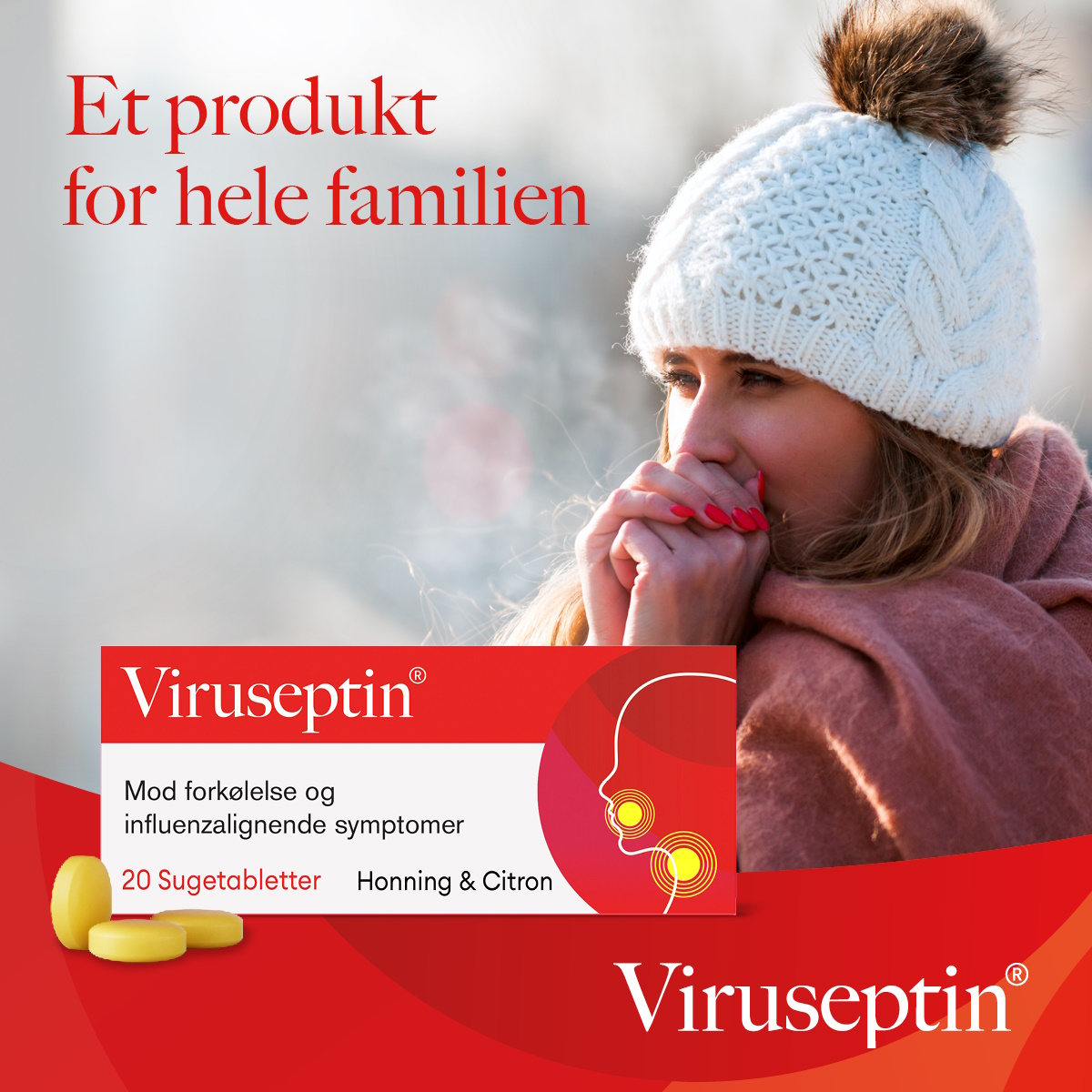 Viruseptin Sugetabletter Honey & Lemon