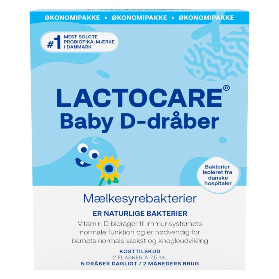 Lactocare Baby D-dråber 2 x 7,5ml