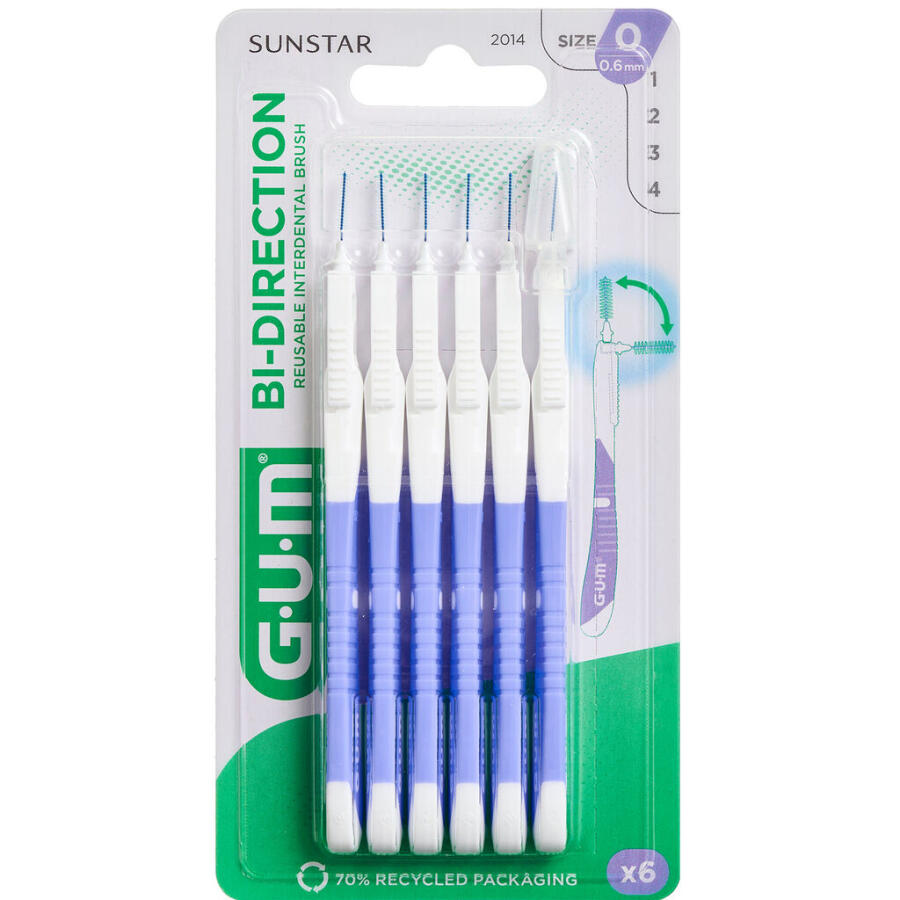 GUM Bi-Direction mellemrumsbørster 0,6 mm