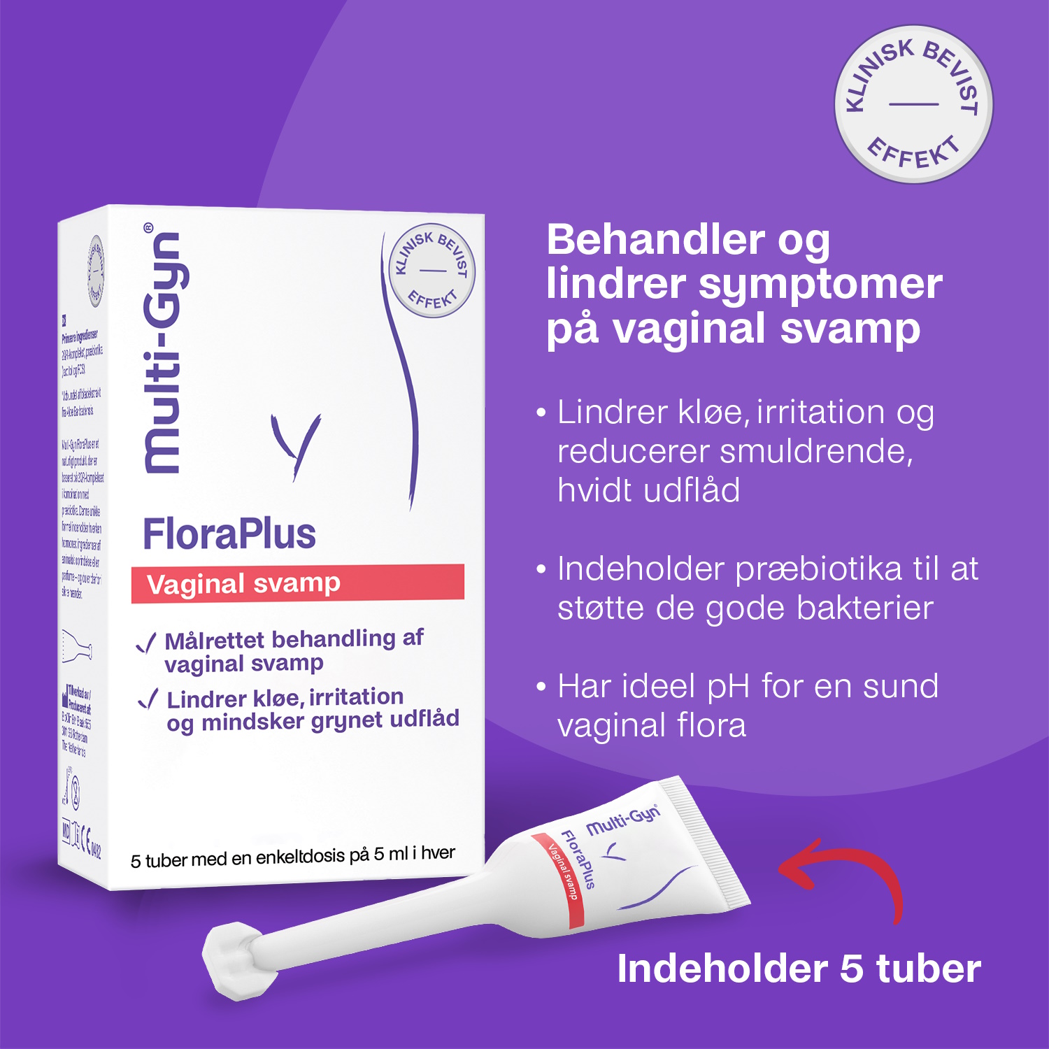 Multi-Gyn FloraPlus Vaginal Svamp Gel Engangsdosis
