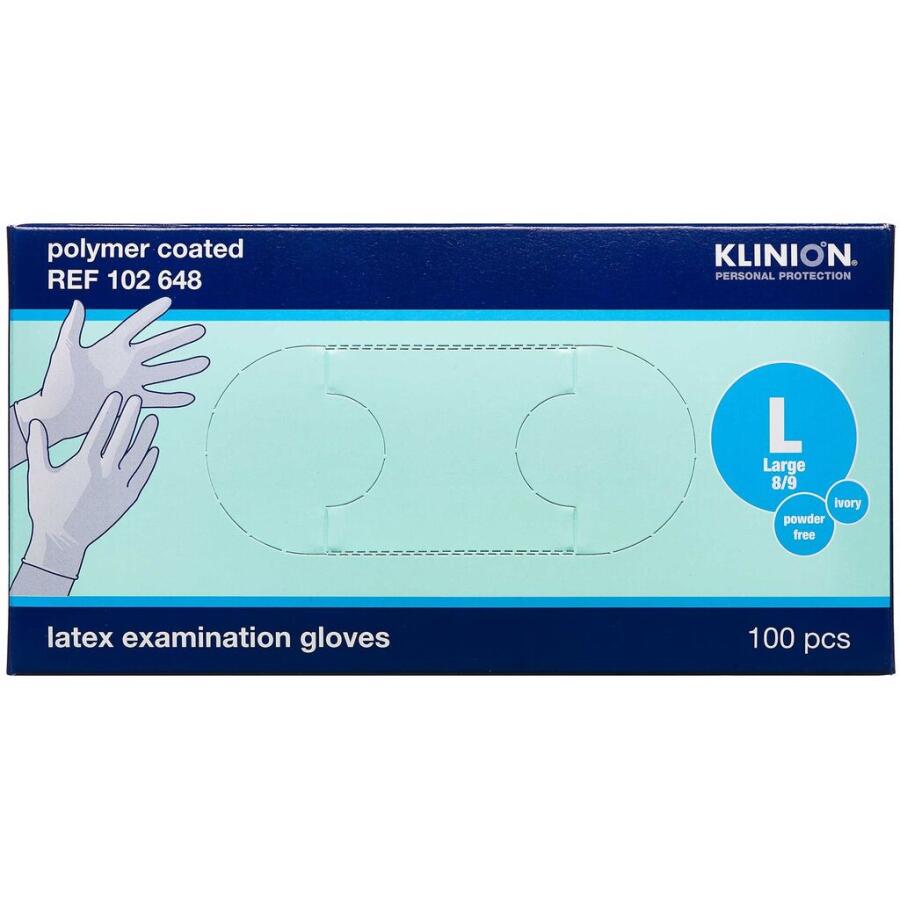 Klinion Protection Latexhandske Pudderfri Large