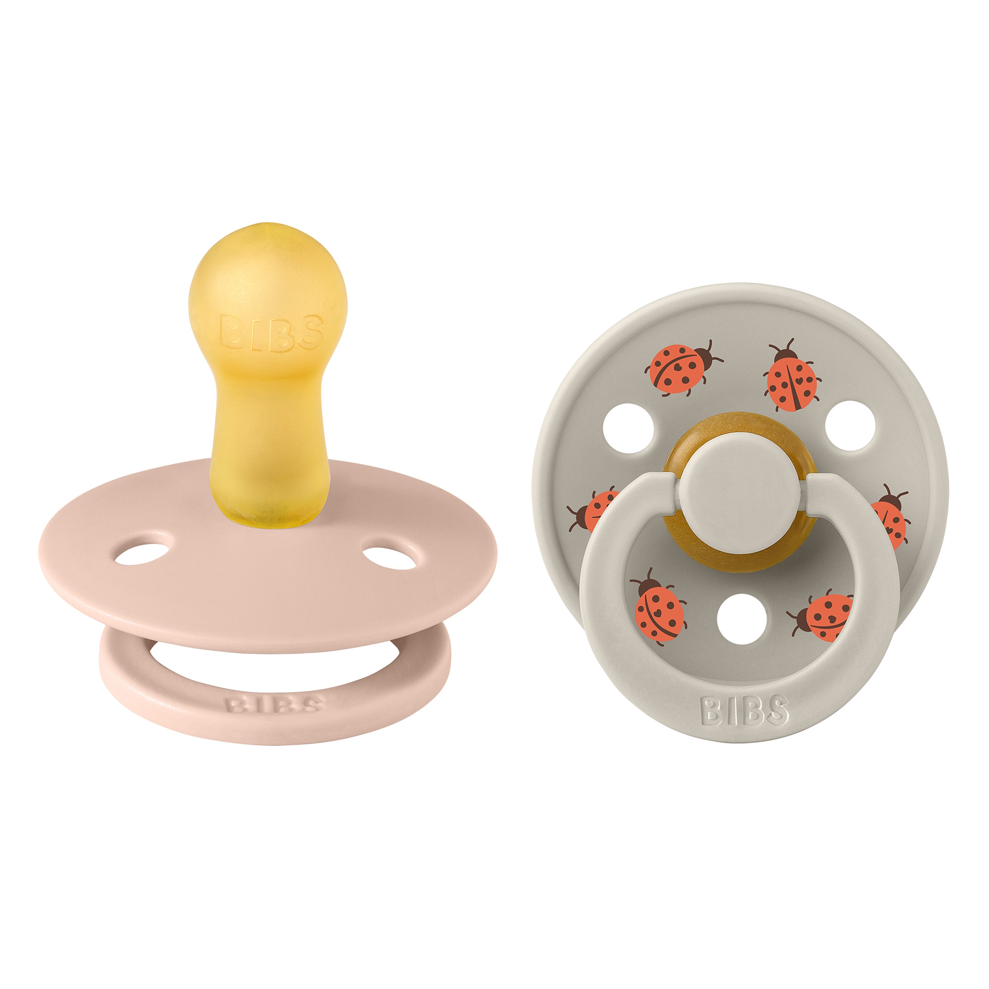 BIBS Pacifier Studio Colour 2-pak Ladybug Blush Mix Size 2