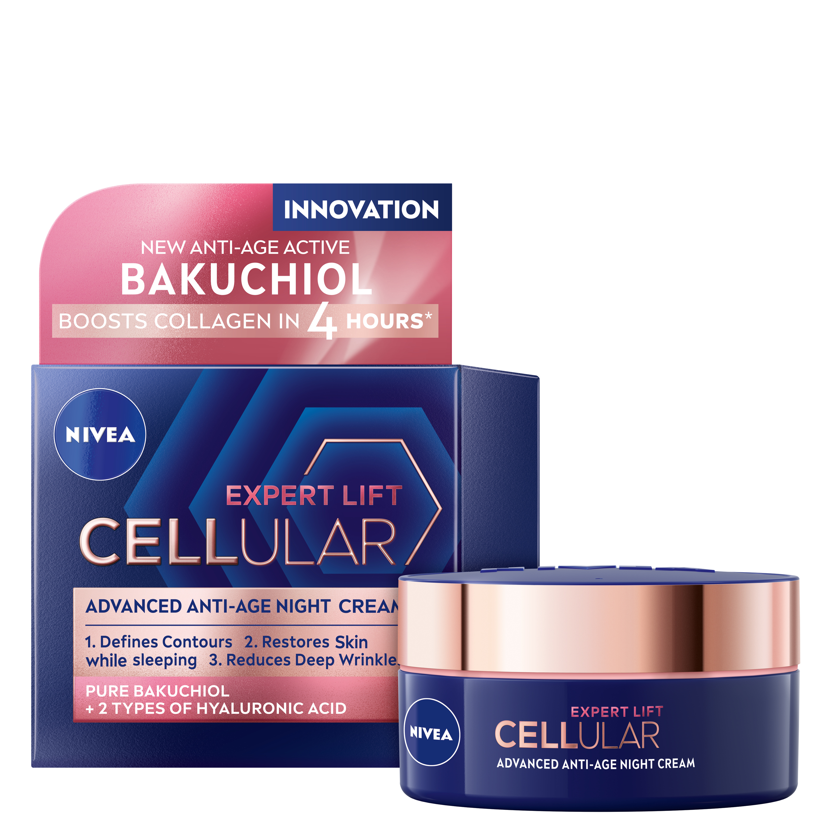 NIVEA Cellular Hyaluron Filler + Elasticity Reshape Night Cream