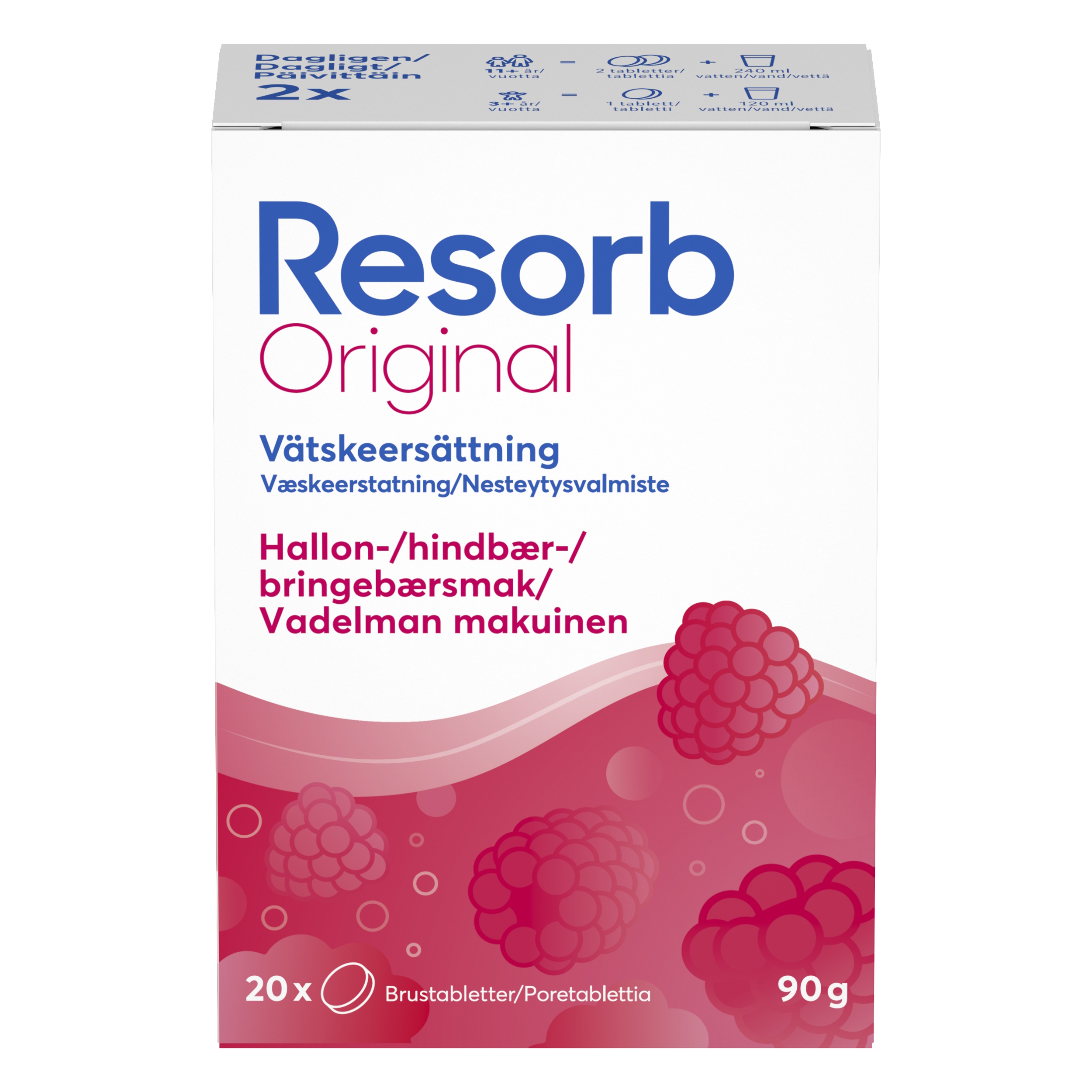 Resorb Hindbær Brusetablet