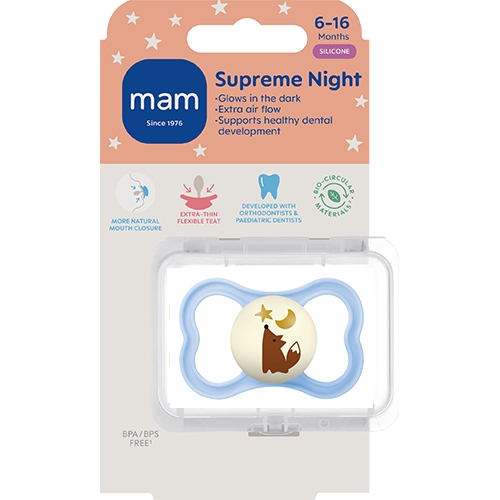 MAM Supreme Night 6-16m Silk 1p Box H Blue