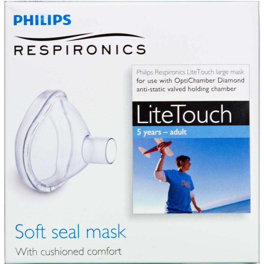 Philips Respironics LiteTouch LARGE Mask 5 år-voksen.